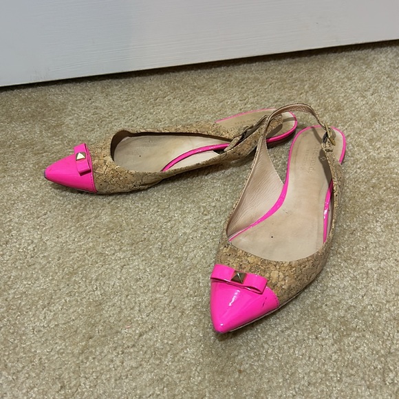 kate Spade Ginny flats slingbacks natural cork flats - Picture 4 of 8